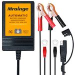 Trickle Charger, Mroinge 12V Automatic Smart Battery Charger and Maintainer, 1000mA Battery Float Charger - MBC010