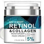 Advanced Retinol Collagen Cream with 5% Hyaluronic Acid - Anti Wrinkle and Anti Aging Face Cream for Women - Retinol Serum for Day and Night Moisturizing