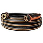 DayisTools Upgraded Hybrid Garden Hose 5 ft with Swivel Grip Handle, New Formula Flexible Water Hose 5/8 IN x 5FT, Lightweight, Durable, Heavy Duty, All-weather, 3/4 IN GHT Solid Brass Fittings