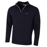 Calvin Klein Mens Campus 1/2 Zip Sweater - Navy/Silver - XL