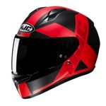 HJC C10 Tez Full Face Motorcycle Helmet Motorbike Scooter ACU Gold Crash Lid Red (L)