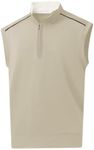 Rouen Quarter Zip Pullover Mens Vest Athletic Performance Outdoor Sleeveless Print Half Zip Pullover Mens Vest