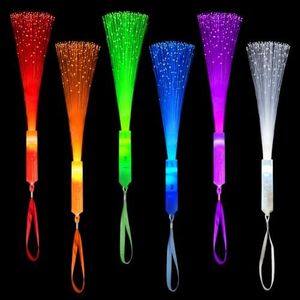 Halloween Glow in Dark Party Favors for Kid,12PCS Light Up Fiber Optic Wand