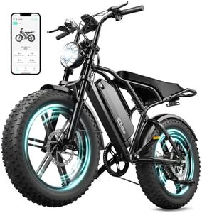 TST Electric Bike for Adults, 1500W Peak Brushless Motor 100 Miles Fat Tire E Bike with 48V 25Ah Removable Battery 20" All-Terrain Electric Bike Full Suspension