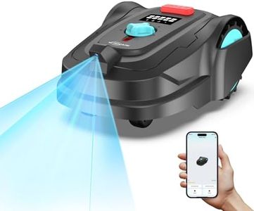 YARDCARE M800Plus GPS+3D Vision Cordless Robot Lawn Mower with Bow-Shaped Path Mowing, APP Control, Robotic Lawnmower with Obstacle Avoidance, Auto-Charging, Height Adjust for Lawns up to 8611 sq.ft