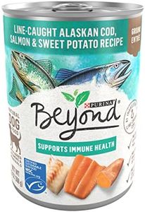 Purina Beyond Cod, Salmon and Sweet Potato Natural Ground Grain Free Wet Dog Food Pate - (Pack of 12) 13 oz. Cans.