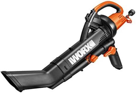 WORX WG505E 3000W Trivac Garden Blower Mulcher and Vacuum Garden for Clearing Patios of Leaves and Other Waste, Black, 10 m Cable