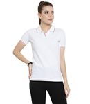 Scott International Women's Organic Cotton Regular Fit Polo T-Shirt (1.1_lsp5_S_White_Small)