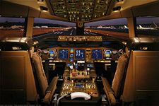 LAMINATED Boeing 777-200 Flight Deck Poster - 24x36