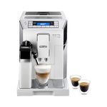 DeLonghi Ecam45.760.W|Eletta Cappuccino Top|Bean to Cup Fully Automatic Coffee Machine|8 Inbuilt Recipes -Cappuccino,Latte,Espresso& More|15 Bar Pressure| 1450W|Free Demo & Installation(White-Silver)