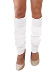 NuJake Leg Warmers In Assorted Colours Ladies 1980s Luxurious Girls Cosplay Legwarmer (White)