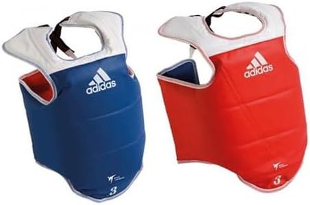 adidas Unisex's WT Taekwondo Martial Arts TKD Body Protector Chest Guard, Blue, Small