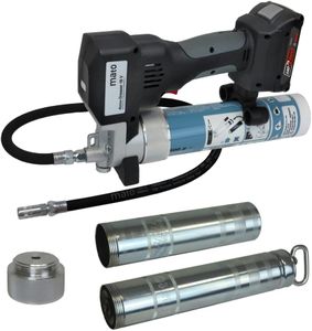 Akku-Fettpresse 18V Li-Ion f. 500g u. 400g sowie Lube - Shuttle® Kartuschen ACCU-GREASER Premium MATO