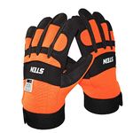 3 Sizes - Stein Forestry Protective Chainsaw Gloves With Left Hand Protection (Size 9)