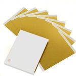 ANRZO 100PCS Gold Leaf Sheets for Gilding Painting DIY Craft Non Fading Non Oxidising 6.1x5.3in