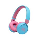 JBL JR310BT Kids On-Ear Wireless Bluetooth Headphones with up to 30 Hours of Playtime - Blue, 32mm drivers (JBLJR310BTBLUAM)