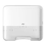 Tork Singlefold/C-Fold Mini Hand Towel Dispenser 553100 - H3 Paper Towel Dispenser - Slim, White