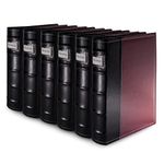 HandStands 11309PACK6 Bellagio-Italia CD-DVD-Blu-Ray Binder Storage System- 6 Pack Burgundy