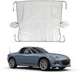 Windshield Snow Cover Compatible with Mazda MX-5 2016-2023, Car Snow Cover, Front Windshield Sunshade, Exterior Windscreen Sun Shade, UV-Rays Sun Ice Snow Frost Protector, 4-Layer Windshield Cover