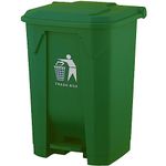 30L 50L 80L Recycling Dustbin Rubbish Pedal Bin Waste Trash Kitchen Indoor Outdoor Rubbish and Waste Bin with Pedal Home Office (30 Litre Green)