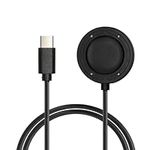kwmobile Charger Compatible with Suunto Run GPS - Charger USB-C Cable for Charging Smart Watch - Black