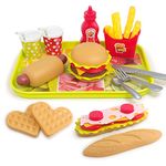 U DREAM Pretend Play Food Set , Removable Food Toys Burger Combo and Assortment