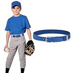 Monopa Adult and Youth Baseball Belt - Elastic Adjustable Softball Uniform Belts for Kids Boys and Girls (Youth,Royal Blue)