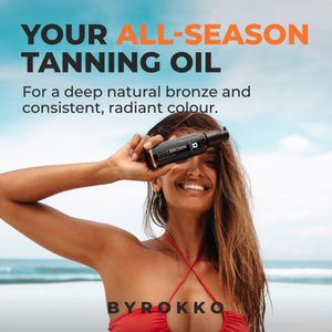 BYROKKO Shine Brown Tanning Oil 150ml – Sunbed & Outdoor Bronzer, Fast Deep Glow