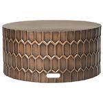 Safavieh Home Collection Corey Antique Copper Coffee Table