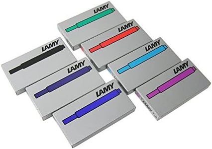 Lamy Assorted Fountain Pen Ink Cartridges, 7 Packs, 35 Cartridges AL Star,Safari