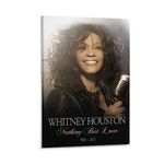 Singer Whitney Music Houston Album Cover Poster Wall Art Paintings Canvas Wall Decor Home Decor Living Room Decor Aesthetic 08x12inch(20x30cm) Frame-style