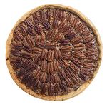 Ambesonne Pie Round Blanket, Tart with Pecan Nuts Dessert Food with Fruits Apple Season Close Up Look, Lightweight Sofa Bed Cover Bachelorette Party Gift for Her, 71" Round, Chesnut Brown Sand Brown