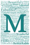 M: Inspirational Monogram Notebook (Teal Initial Word Art Notebooks)