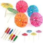 50PCS Cocktail Umbrellas for Drinks - Colourful Paper Drinks Umbrellas (Random color-50PCS)