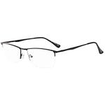 Reading Glasses by Eyekepper: Quality Spring Hinges Half-Rim Reading Glasses Black +1.25