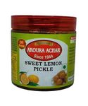 LUCKNOW'S AROURA ACHAR SINCE 1944 Sweet Lemon Pickle 450g for Home Use Home Made With Love No Artificial Colors