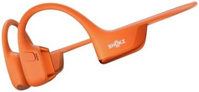 SHOKZ OpenRun Pro 2 Bone Conduction Sports Headphones, Open-Ear Wireless Earphones with Bluetooth 5.3, Noise Cancelling Mics, IP55 Waterproof, 12h Playtime for Running, USB-C Qiuck Charge, Orang