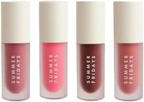 Summer Fridays Dream Lip Oil Set - Tinted Sheer Hydration and High Shine - Pink Cloud + Blush Dreams + Soft Mauve + Rosewood Nights (0.15 Oz)