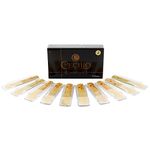 Cecilio Clarinet Reeds, 10-Pack With Individual Plastic Case, Strength 2.0