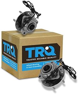 TRQ Front Wheel Hub & Bearing Pair Set for Trailblazer Envoy w/ABS 6 Lug