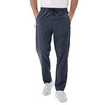 Rapoo Mens Workout Athletic Sweatpants Pants Elastic Waist Joggers Running Pants for Men with Zipper Pockets 05 Coldgray XL