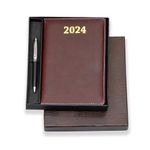 COI 2024 Dated Diary | Planner | Organizer New Year Gift for Men & Women with Pen.