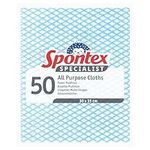 Spontex Specialist All Purpose Cleaning Cloths, Blue (Pack of 50)