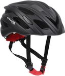 Strauss Veloguard Cycling Helmet | Light Weight with Superior Ventilation | Mountain, Road Bike & Skating Helmet with Adjustable Size | LED Safety Backlight | Ideal for Adults and Kids,(Black)