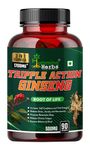 Humming Herbs Triple Action Ginseng with Red Korean, Siberian and American Ginseng Root Extract | Boost Energy and Immune Support - 90 Capsules