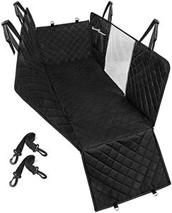 Dog Car Seat Cover, Waterproof, Mesh Visual Window, Seat Belt Opening, Storage Pockets, 137cm x 131cm Hammock Convertible, SUV, Truck, Travel with Pet