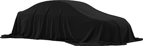 PROTEGO Universal Vehicle Reveal Launch Cover | Wrinkle-Resistant Silky Fabric | 180 GSM Poly-Spandex Material | Suitable for All Hatchback, SUV's & Sedan (Black)