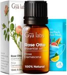 Gya Labs Rose Essential Oils for Skin Use & Aromatherapy - Rose Oil for Face Hair - Rose Oil Essential Oil for Diffuser Skin Face Perfume & Candle Making Scent (0.34 fl oz)