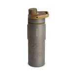 GRAYL Titanium UltraPress 500 ml Water Filter Bottle Coyote Brown - Filter for Hiking, Camping, Survival, Travel, 511-SEA-CBN