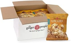 GIN GINS Spicy Turmeric Ginger Chews 150g – Natural Fresh Ginger Candy by The Ginger People – Individually Wrapped Healthy Candy – Turmeric Flavor – Box of 12